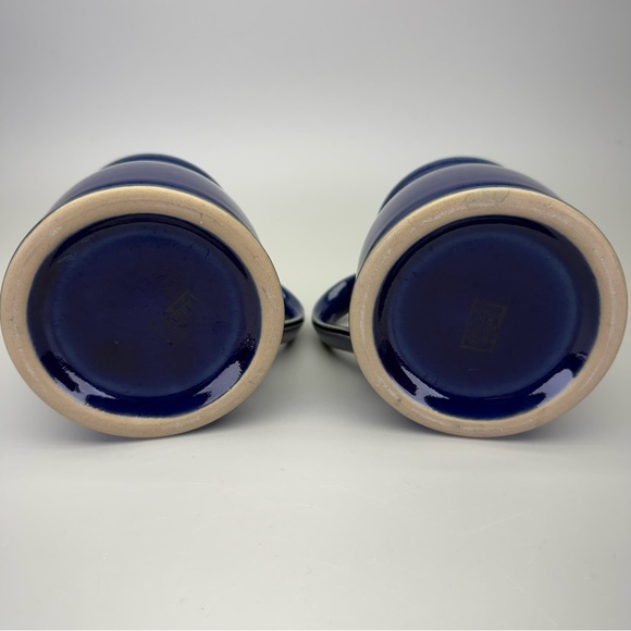 Denby England Cobalt Blue Pottery Mugs - Picture 7 of 8